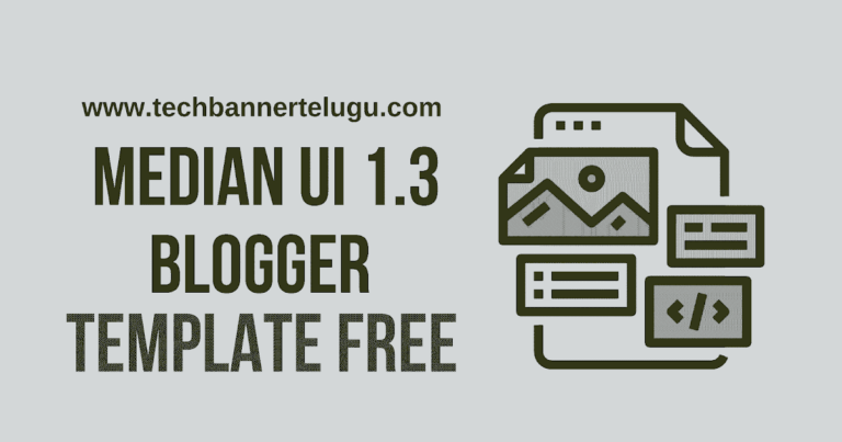 Median UI v1.3 Premium Blogger Template Download For Free