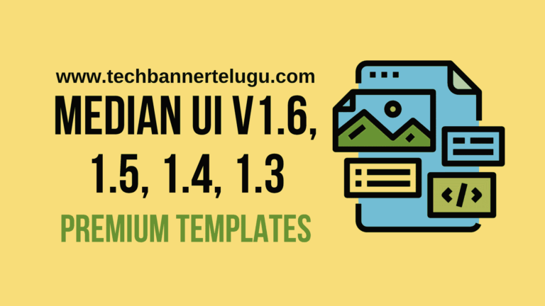 Median UI 1.6 , 1.5 , 1.4, 1.3 Blogger Templates